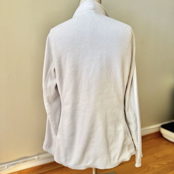 The North Face Women's 1/4 Zip Fleece Pullover Layering Outdoor White Size M GUC - Picture 2 of 16